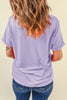 Mint Green Casual Plain Crew Neck Tee