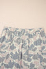 Multicolour Retro Camouflage Print Plus Size 2pcs Outfit