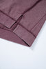 Red Sandalwood Mineral Wash Exposed Seam Side Slit Sweatshirt