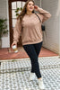 DUNE saved by grace Embroidered Mineral Wash Plus Size Sweatshirt