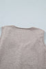 Gray Morn Metal Star Detail V Neck Sweater Knit Tank Top