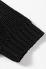 Black Plaid Lace up Detail Christmas Holiday Puff Short Sleeve Sweater
