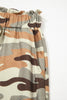 Green Camouflage Printed Drawstring Elastic Waist Jogger Pants