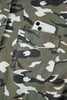 Green Camo Chest Pockets Loose Jean Jacket