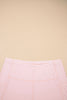 Pink Plus Size Build-in Shorts Sleeveless Dress With Short Two Piece Set