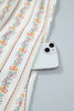 Multicolour Floral Print Contrast Ribbon Bow Lace Trim Square Neck Mini Dress