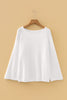 Pink Solid Color Knit Loose Bracelet Sleeve Dolman Sweater