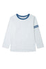 Gray Plus Size Colorblock Detail Round Neck Long Sleeve Top