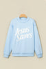 Fiery Red Jesus Saves Slogan Print Stand Neck Baggy Sweatshirt
