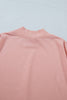 Black Solid Color High Neck Cap Sleeve Loose Top