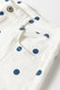 Pink Polka Dot Print Seam Detail Barrel Jeans