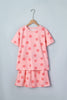 White Polka Dot Short Sleeve Top Casual Skort 2pcs Outfit