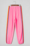 Light Blue Counting Rainbows High Waist Sweatpants