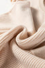 Jet Stream Solid Color Mixed Knits Patch Pocket Short Sleeve Sweater