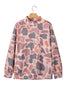 Sky Blue Camouflage Western Style Pullover Sweatshirt