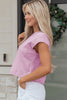 Bright Pink Mineral Wash Boxy Fit Cotton Tank Top