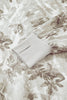 Gray Leafy Camo Print Exposed Seam Patchwork Baggy Slit Sweatshirt
