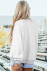 Black Oversize Drop Shoulder Reversible Mock Neck Sweatshirt