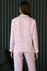 Pink Leopard Print 2cps Long Pajama Set