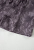 Brown Abstract Woodland Camo Print Baggy Pullover Drawstring Shorts Set