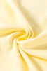Yellow Cream Eyelet Embroidered Lace Splicing Sleeve Loose T Shirt Dress