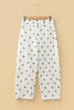 Pink Polka Dot Print Seam Detail Barrel Jeans