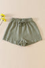 Sage linen girl shorts