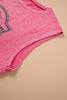 Bonbon Toner Washed Wild West Whiskey Print Sleeveless Muscle Top