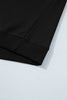 Black Casual Solid Short Sleeve Top with Metal Button Details Key Features