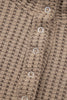 Casual Solid Color Textured Snap Button Collared Baggy Top