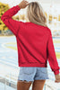 White Oversize Drop Shoulder Reversible Mock Neck Sweatshirt