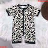 Cow Print Bamboo Romper