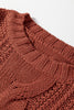 Redwood Burl Chunky Fit Slouchy Textured Knit Sweater