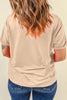 Khaki Retro Baseball Game Day T Shirt