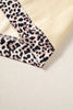 Coffee Polka Dot Trim High Neck BLESSED Letter Graphic Baggy Sweatshirt