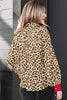 Khaki Contrast Edge Leopard Shirt