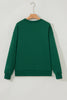 Evergreen Embroidered Letter Graphic Christmas Fashion Sweatshirt