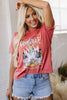 Mineral Red Nashville Music City Graphic Retro Fashion Tee