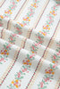 Multicolour Floral Print Contrast Ribbon Bow Lace Trim Square Neck Mini Dress
