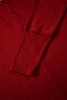 Red Dahlia Solid Color Extended Cuffs Long Sleeve Top