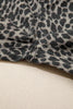 Black Leopard Print Wide Leg High Waist Jeans