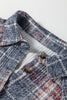 Multicolour Plaid Textured Chest Pocket Vintage Shirt