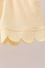Lemon Scalloped Short Set