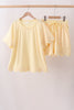 Buttercup scalloped women shorts set