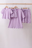 Lavender scalloped mom&me shorts set