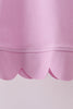 Pink scalloped mom&me shorts set