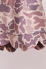 Camouflage scalloped shorts set