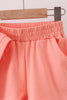 Coral Scalloped Polo Set