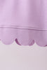 Lavender Scalloped Polo Set