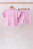 Pink Scalloped Polo Set